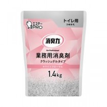 （まとめ） エステー 消臭力業務用クラッシュゲルタイプトイレつめかえ1.4kgWH 【×3セット】