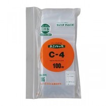 （まとめ） セイニチ ユニパック C-4 100枚入 【×5セット】