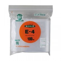 （まとめ） セイニチ ユニパック E-4 100枚入 【×5セット】