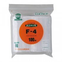 （まとめ） セイニチ ユニパック F-4 100枚入 【×5セット】