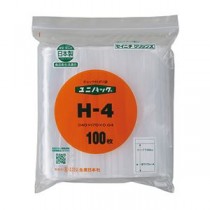 （まとめ） セイニチ ユニパック H-4 100枚入 【×3セット】