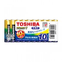 （まとめ） 東芝 アルカリ乾電池 アルカリ1 単4 10本まとめパック 【×3セット】