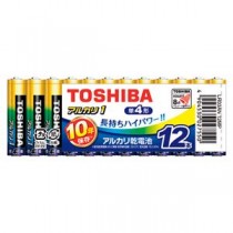 （まとめ） 東芝 アルカリ乾電池 アルカリ1 単4 12本まとめパック 【×3セット】