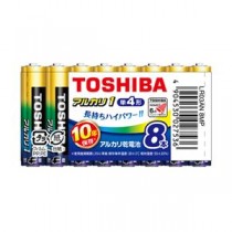 （まとめ） 東芝 アルカリ乾電池 アルカリ1 単4 8本まとめパック 【×5セット】