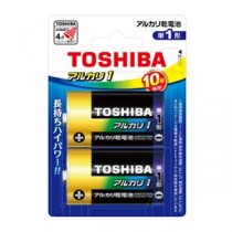 （まとめ） 東芝 アルカリ乾電池 アルカリ1 単1 2本フック 【×5セット】