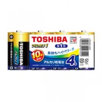 （まとめ） 東芝 アルカリ乾電池 アルカリ1 単1 4本まとめパック 【×3セット】
