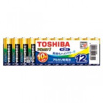 （まとめ） 東芝 アルカリ乾電池 アルカリ1 単3 12本まとめパック 【×3セット】