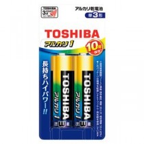 （まとめ） 東芝 アルカリ乾電池 アルカリ1 単3 2本フック 【×10セット】