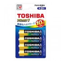 （まとめ） 東芝 アルカリ乾電池 アルカリ1 単3 4本フック 【×5セット】