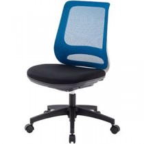 東洋工芸 メッシュオフィスチェア ブルー GS210-M2BL (組立品)
