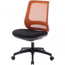 東洋工芸 メッシュオフィスチェア オレンジ GS210-M2OR (組立品)