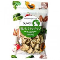 （まとめ）うさベジ 青パパイヤチップ 20g ウサギフード 【×3セット】