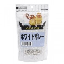 （まとめ）アシストONE ホワイトボレー 200g 鳥エサ 【×10セット】