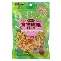 （まとめ）ドギーマンハヤシ 小動物の南国フルーツミックス 食物繊維チャージ 100g 小動物用おやつ 【×10セット】