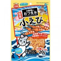 （まとめ）マルカン 小動物のおつまみ 小えび 20g ウサギフード 【×5セット】