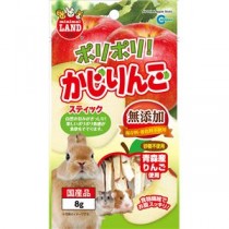 （まとめ）マルカン ポリポリ！かじりんご 8g ウサギフード 【×10セット】