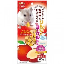 （まとめ）マルカン おててにもってたべるスイーツ りんごヨーグルト味 60g ハムスターフード 【×10セット】