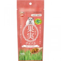 （まとめ）マルカン ハムスタースナック 果実テイスト フルーツパウダー 100g ハムスターフード 【×5セット】