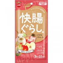 （まとめ）マルカン 快腸ぐらし うさぎのぴゅーれ チモシー＆りんご 3g×10本 ウサギフード 【10セット】
