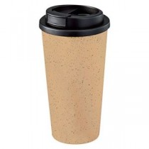 【5個セット】 ダブルウォールタンブラー550ml（コーヒー配合タイプ） ベージュ 22449205X5