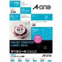 エーワン ラベルシールIJ超耐水マット12面62412 20枚