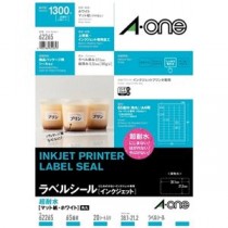 エーワン ラベルシールIJ超耐水マット65面62265 20枚