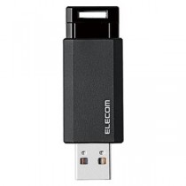エレコム USBメモリ3.1 ノック式128GB MF-PKU3128GBK ブラック(BK)