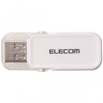 エレコム フリップキャップ式USBメモリMF-FCU3032GWH ホワイト(WH)
