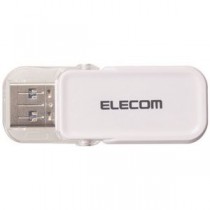 エレコム フリップキャップ式USBメモリMF-FCU3064GWHホワイト(WH)