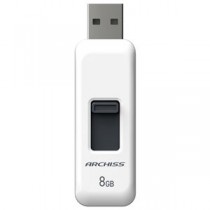 【まとめ】 ARCHISS スライド式USBメモリ 8GB AS-008GU2-PSW 【×3セット】