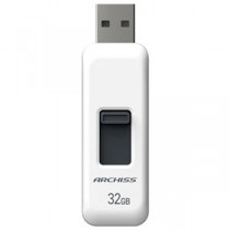 【まとめ】 ARCHISS スライド式USBメモリ 32GB AS-032GU2-PSW 【×2セット】
