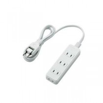 【まとめ】 エレコム 電源タップ 4個口 1m T-S02-2410WH 【×2セット】