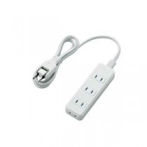 【まとめ】 エレコム 電源タップ 4個口 1m T-ST02-22410WH 【×2セット】