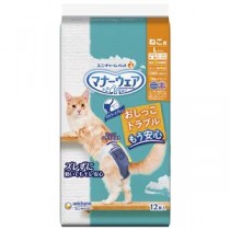 （まとめ）マナーウェア ねこ用Lサイズ 12枚入 【×2セット】