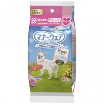 （まとめ）マナーウェア 女の子用 SSSサイズ 4種のデザインパック 4枚 【×12セット】