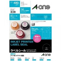 【まとめ】エーワン ラベルシールIJ超耐水マット24面62424 20枚【×3セット】