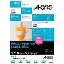 【まとめ】エーワン ラベルシールIJ超耐水マット27面62227 20枚【×3セット】