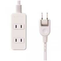 【まとめ】 エレコム 電源タップ 3個口 1m T-S02-2310WH 【×5セット】
