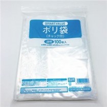 【まとめ】スマートバリュー ポリ袋チャック付 280X400 100枚 B810J【×3セット】