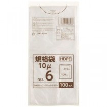 【まとめ】 クラフトマン ポリ袋規格タイプ 6号 HDPE CFKT-HD-06 【×30セット】
