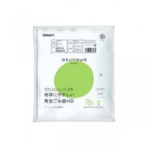 【まとめ】 オルディ asunowa再生ごみ袋HD70L 半透明 10P 【×20セット】