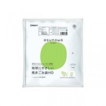 【まとめ】 オルディ asunowa再生ごみ袋HD90L 半透明 10P 【×10セット】