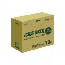 【まとめ】日本サニパック nocooエコノプラスBOX半透明70L 100枚 CE74【×3セット】