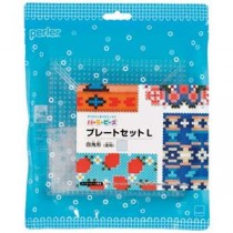 (まとめ) パーラービーズ プレートセットL 【×2セット】