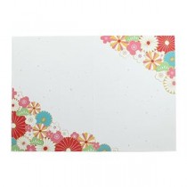(まとめ) お祝いカード花 【×5セット】