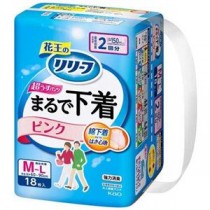 リリーフパンツまるで下着2回ピンクM18枚1P