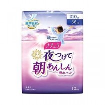 (まとめ) ナチュラ朝あんしん吸水パッド210cc12枚1P 【×2セット】