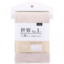 【5枚セット】 本多タオル工場からお届けします。ソフトフェイスタオル 32×80cm ブラウン HT-57764X5