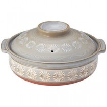 三陶 銀峯花三島10号深鍋 ガス火専用 MMT11019