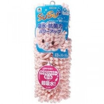 山崎産業 SUSU抗菌ストロングW バスマット 36×50cm フェミニンピンク MMT89977